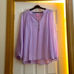 NWT Lilly Pulitzer Elsa Silk Top Size L